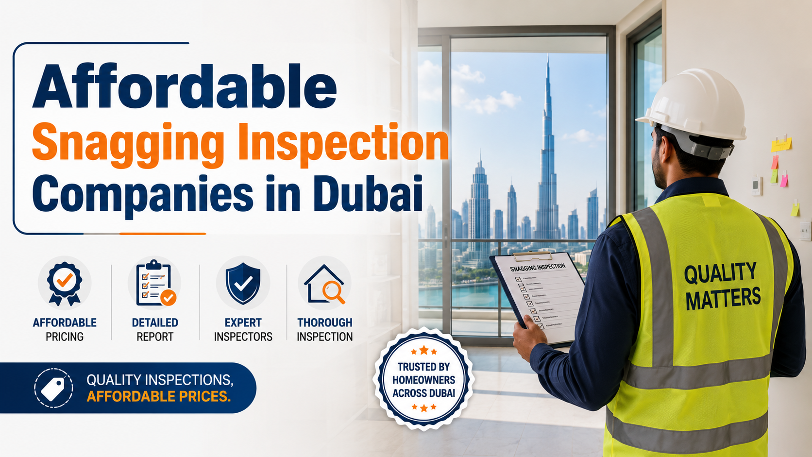 Affordable Snagging Inspection Companies in Dubai: A Complete Buyer’s Guide