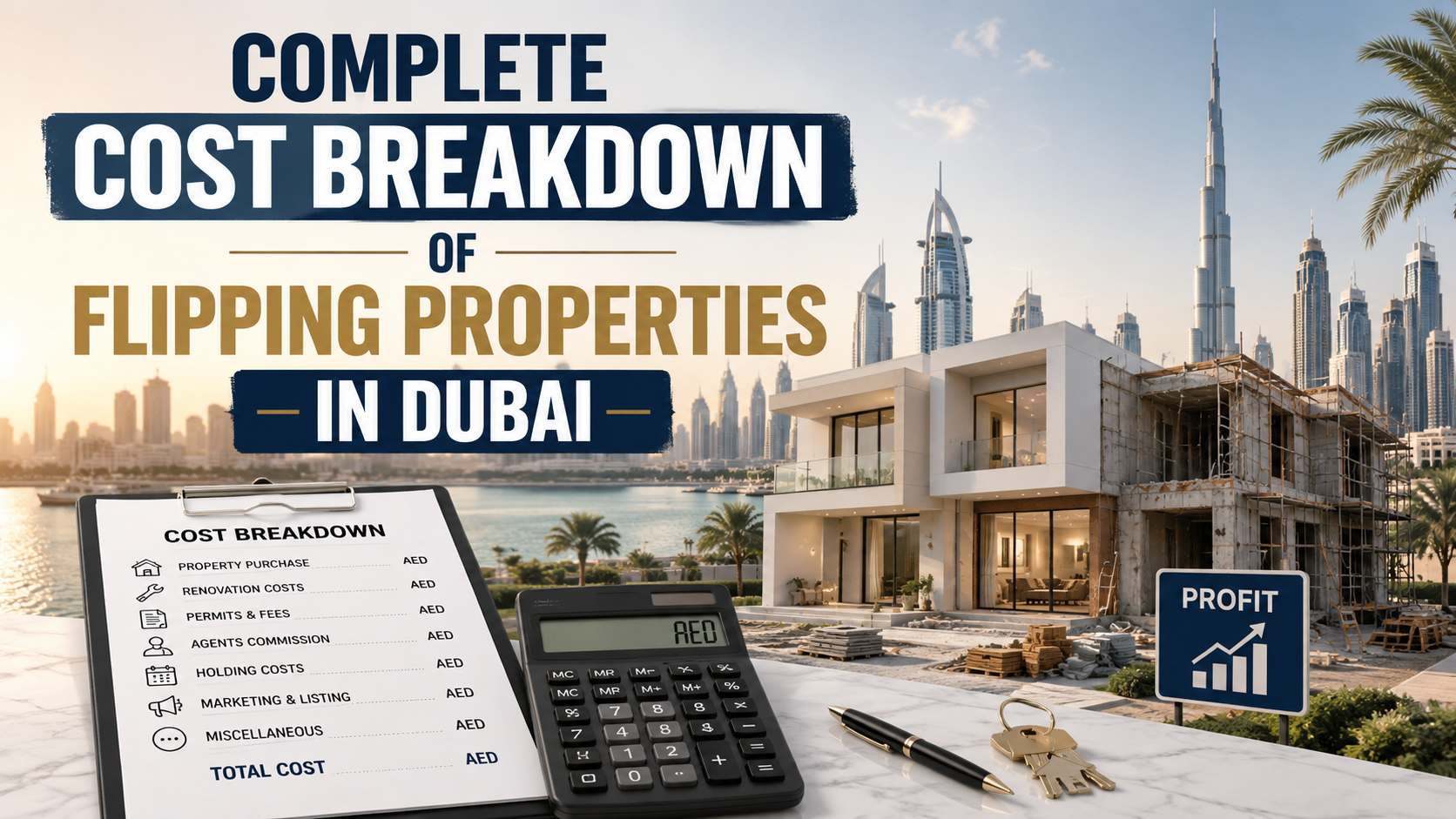 Complete Cost Breakdown of Flipping Properties in Dubai: What Investors Really Pay