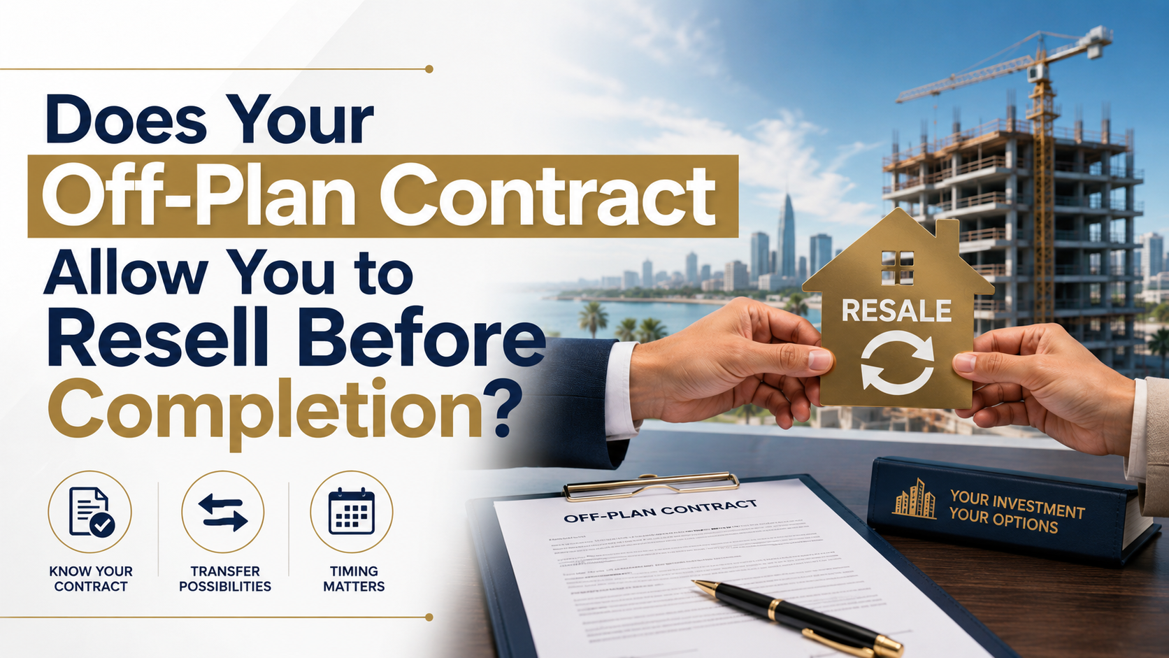 Does Your Off-Plan Contract Allow You to Resell Before Completion?