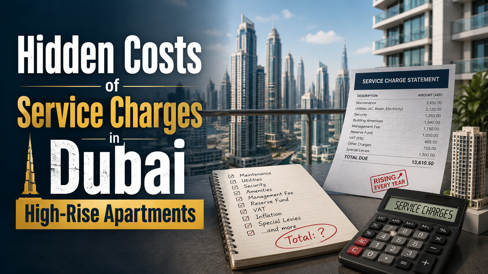Hidden Costs of Service Charges in Dubai High-Rise Apartments: A Complete Buyer and Investor Guide