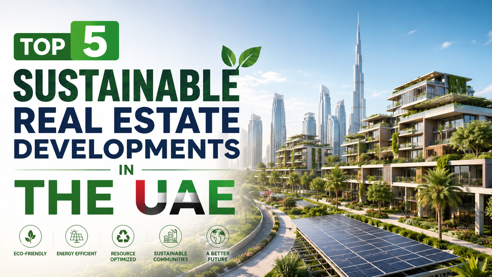 Top 5 Sustainable Real Estate Developments in the UAE: Green Communities Shaping the Future